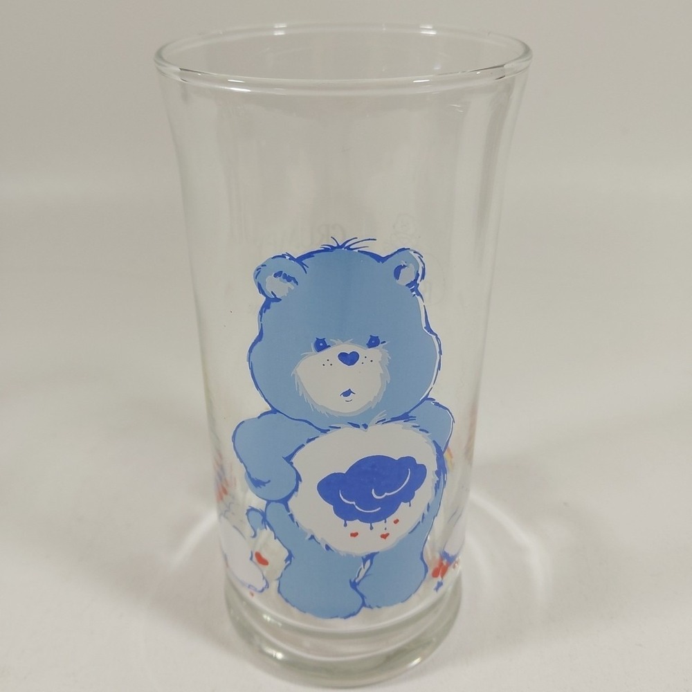 Vintage‎ 1983 Pizza Hut Collector's Series GRUMPY CARE BEAR Drinking Glass